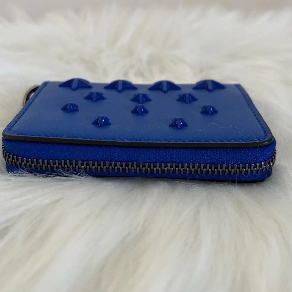 Jimmy Choo Regina Zip-around Card Wallet Dust Bag BNWOT Cobalt